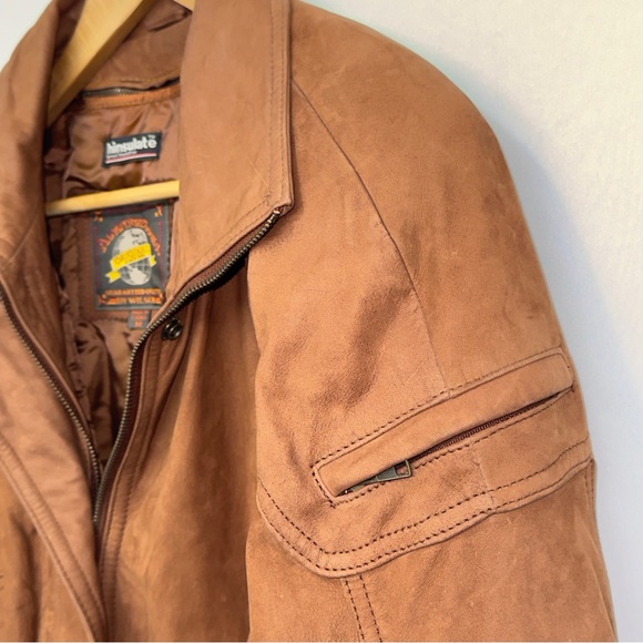 Vintage Wilson’s Brown leather bomber jacket men’s M THINSULATE Adventure Bound - Picture 5 of 9